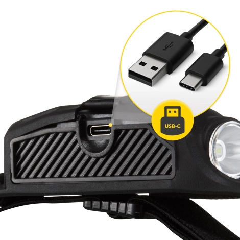 Čelovka LED s bočním osvětlením