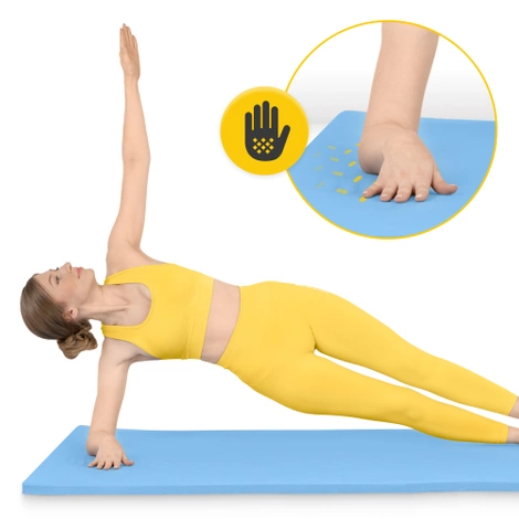 Velká protiskluzová podložka na cvičení TPE 2 cm