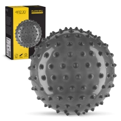 Rehabilitační míček s bodlinkami 20 cm šedý