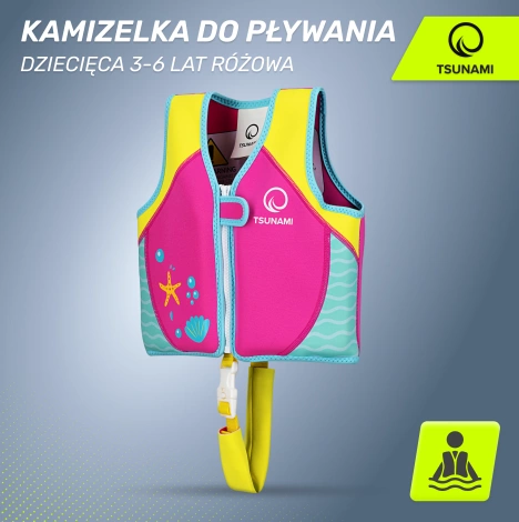 Plovací vesta pro děti ve věku 3–6 let TSUNAMI