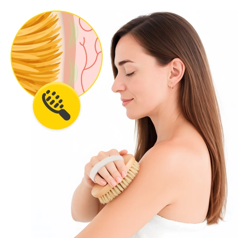 Masážní kartáč na tělo na sucho