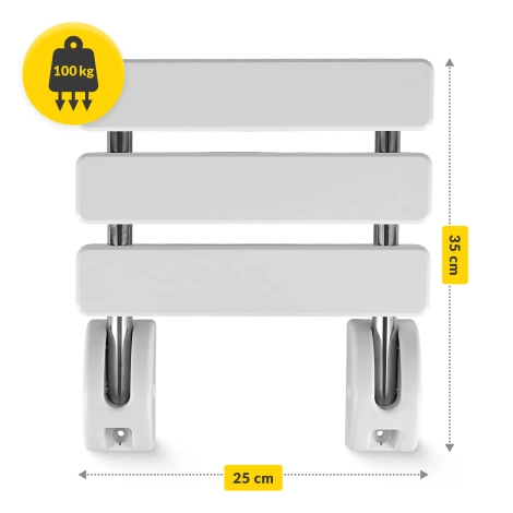 Skládací sprchové sedátko nástěnné