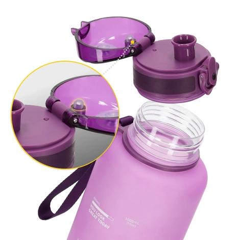 Sportovní láhev na vodu 1L růžová