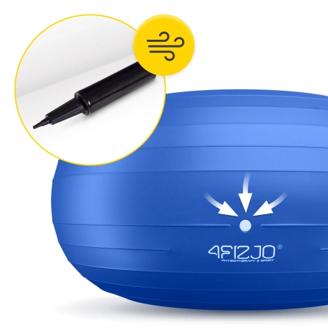 Gimnastický míč DONUT AIR BALL modrý