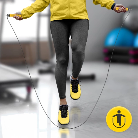 Boxerské švihadlo se zátěží 3 m žluté