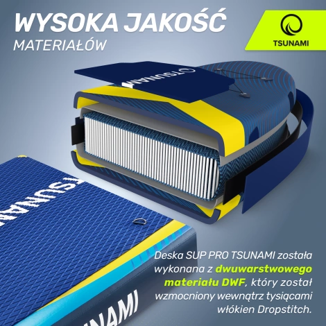 Nafukovací paddleboard SUP PRO TSUNAMI 350 cm T13 modrý