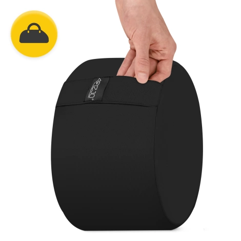 Meditační polštář ZAFU kulatý černý