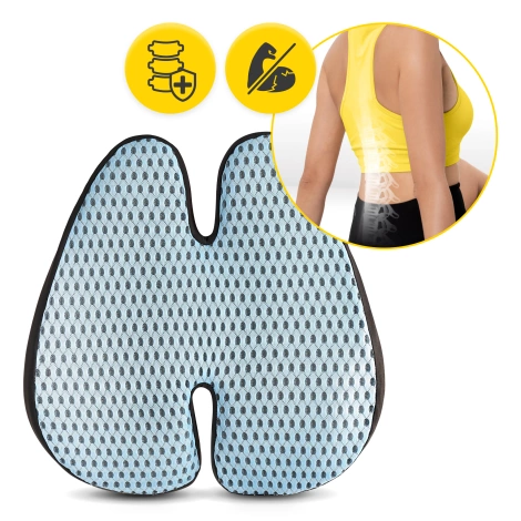 Anatomický polštář na krční páteř modrý