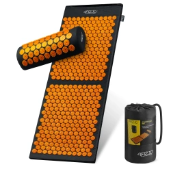 Velká akupresurní podložka s polštářem XL oranžová