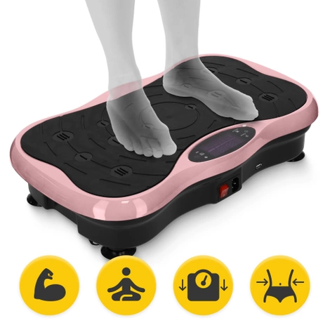 Vibrační plošina na cvičení ULTRA+ růžová