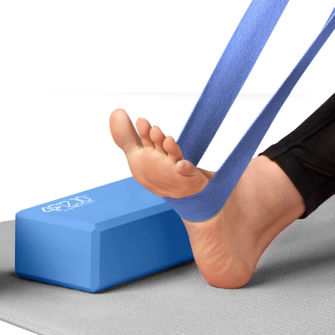 Pěnový blok na jógu modrý