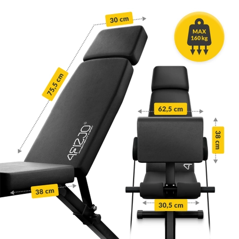 Multifunkční posilovací lavice se stojanem PRO