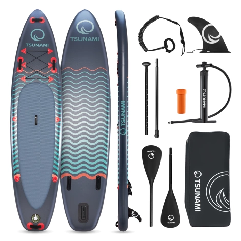Nafukovací paddleboard SUP TSUNAMI 350 cm T03 tmavě modrý