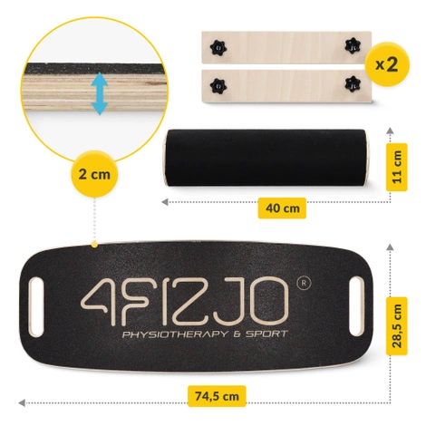 Dřevěná balanční deska TRICKBOARD