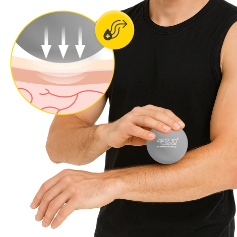 Masážní míček Lacrosse Massage Ball šedý