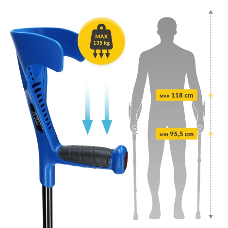 Ortopedické berle MED modré