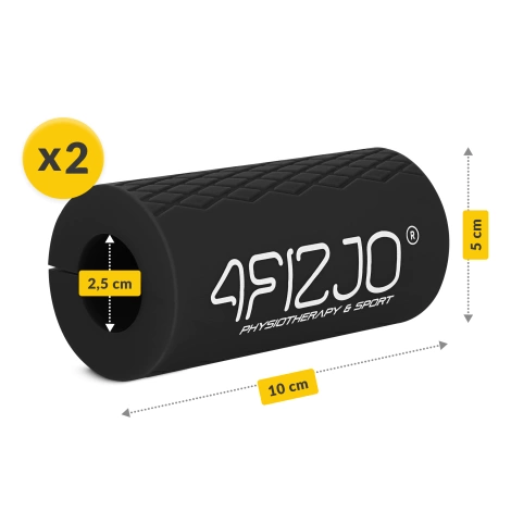 Úchyty na vzpěračskou tyč černé