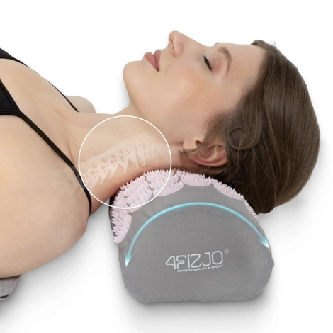 Akupresurní podložka s polštářem růžová