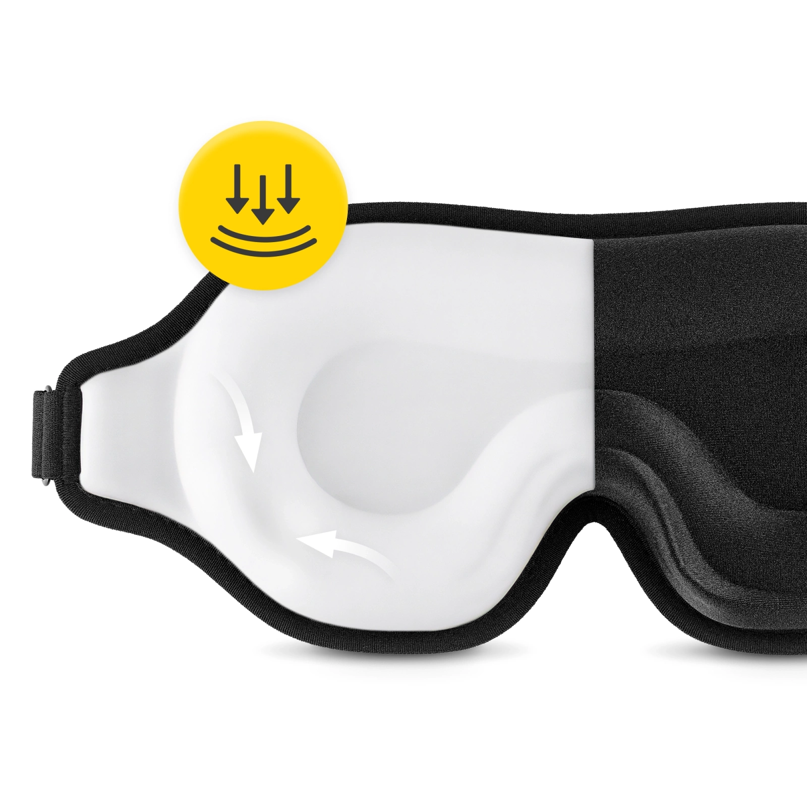 Hedvábná maska na oči na spaní 3D