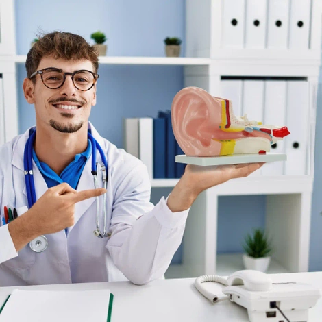 Anatomický model lidského ucha