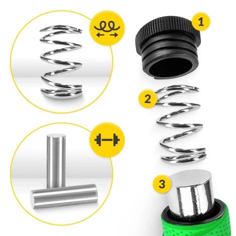 Boxerské švihadlo se zátěží 3 m zelené