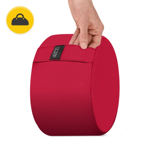 Meditační polštář ZAFU kulatý červený