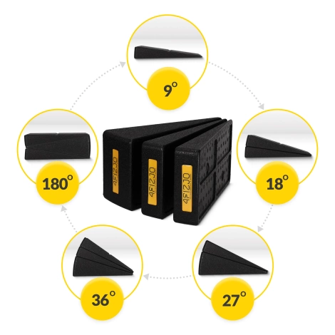 Cvičební klín SLANT BOARD 3 ks.