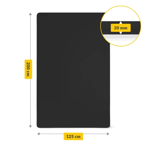 Velká protiskluzová podložka na cvičení TPE 2 cm