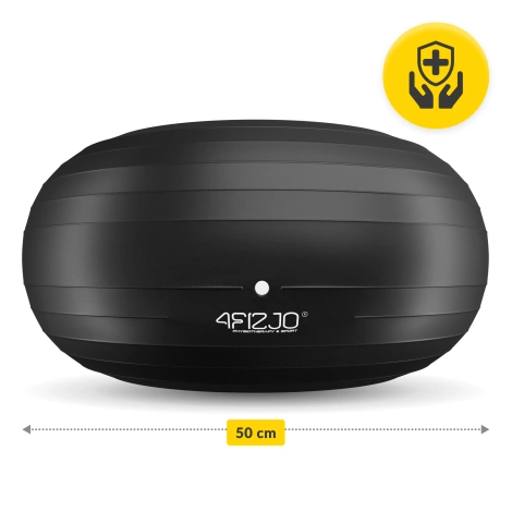 Gimnastický míč DONUT AIR BALL černý