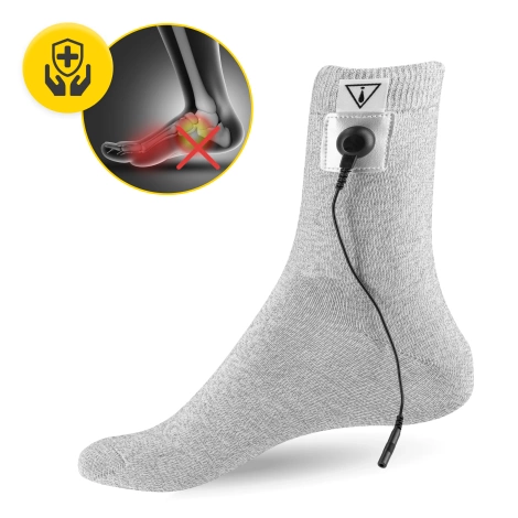 Vodivá ponožka pro elektrostimulaci nohy