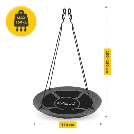 Závěsný houpací kruh XL 110 cm