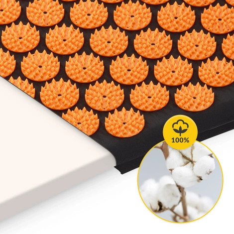 Akupresurní podložka s polštářem oranžová