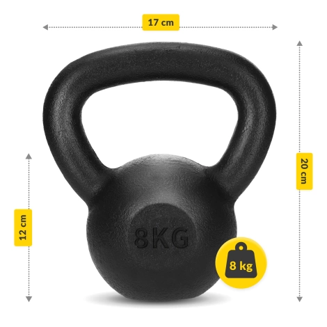 Litinová kettlebell činka 8 kg