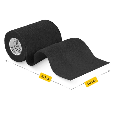 Kohezivní obinadlo 4,5 m × 10 cm černé