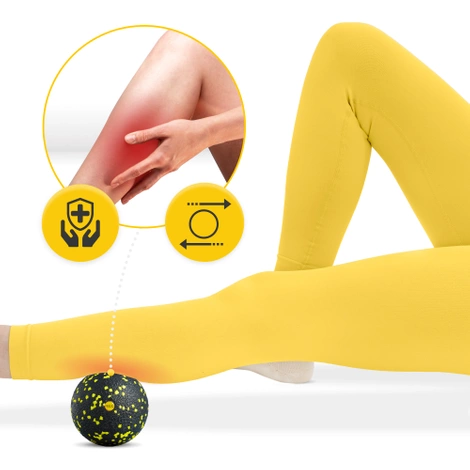 Masážní míček EPP 12 cm žlutý