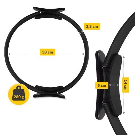 Kruh na pilates černý