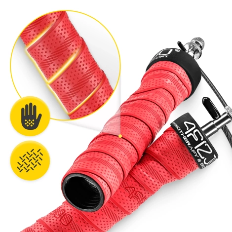 Boxerské švihadlo se zátěží 3 m červené