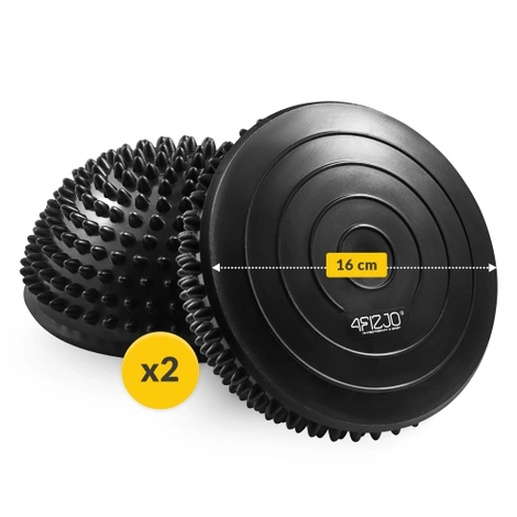 Balanční masážní polokoule 2 ks. černé