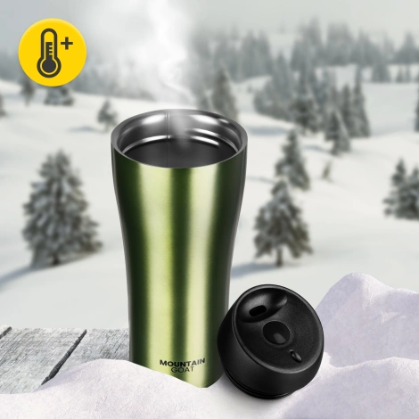 Termohrnek Mountain Goat TRAVEL 380 ml zelený