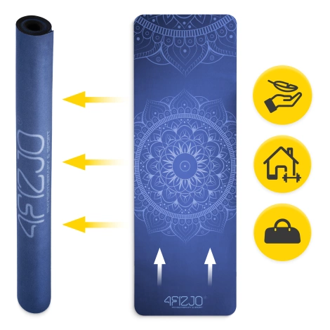 Semišová podložka na jógu a cvičení 1,5 mm