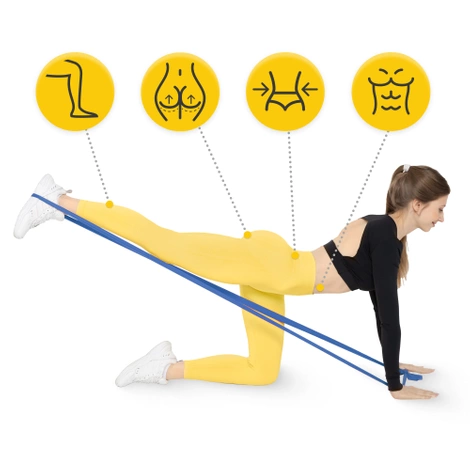 Sada rehabilitačních pásek FLAT BAND 2M 5 ks.