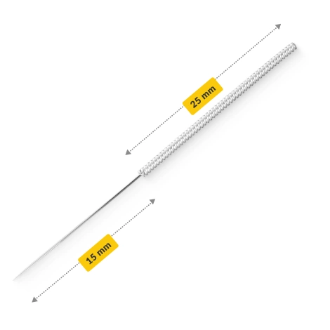 Akupunkturní jehly s trubičkou 100 ks. 0,25 x 15 mm