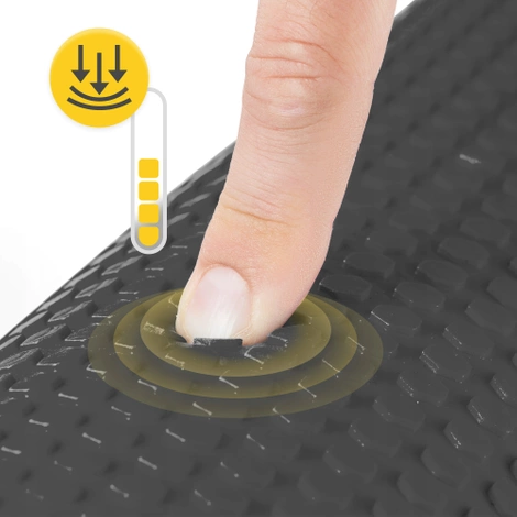 Masážní válec s výstupky CARE+ 60 cm černý