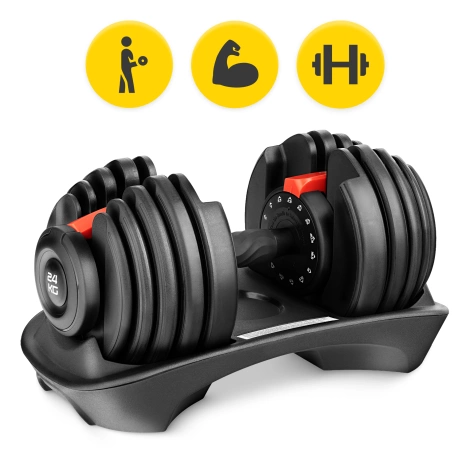 Nastavitelná jednoruční činka Premium 24 kg