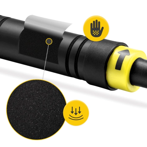 Rozpěrná dveřní hrazda žlutý