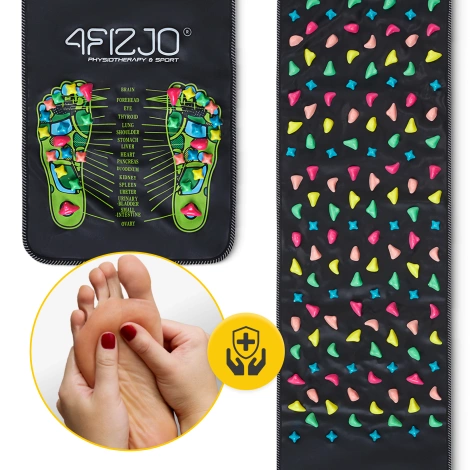 Akupresurní kamínková masážní podložka 175 x 35 cm