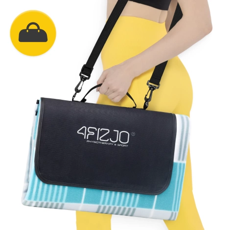 Pikniková deka s izolační vrstvou 200 x 200 cm kotskovaná