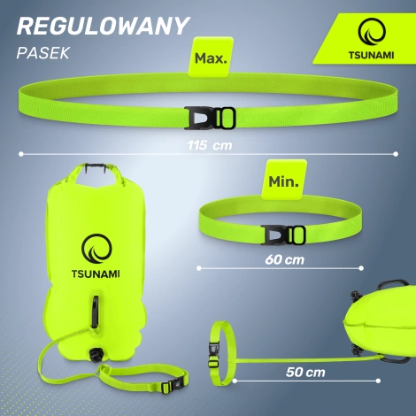 Nafukovací záchranná bójka + Suchá kapsa 2v1 TSUNAMI