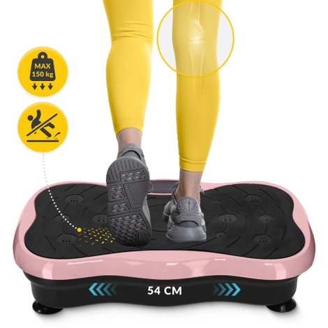 Vibrační plošina na cvičení ULTRA+ růžová