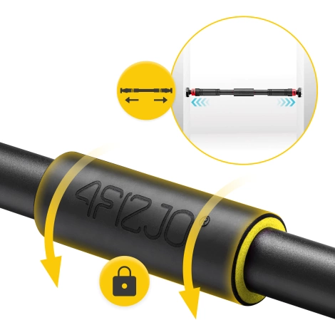 Rozpěrná dveřní hrazda žlutý